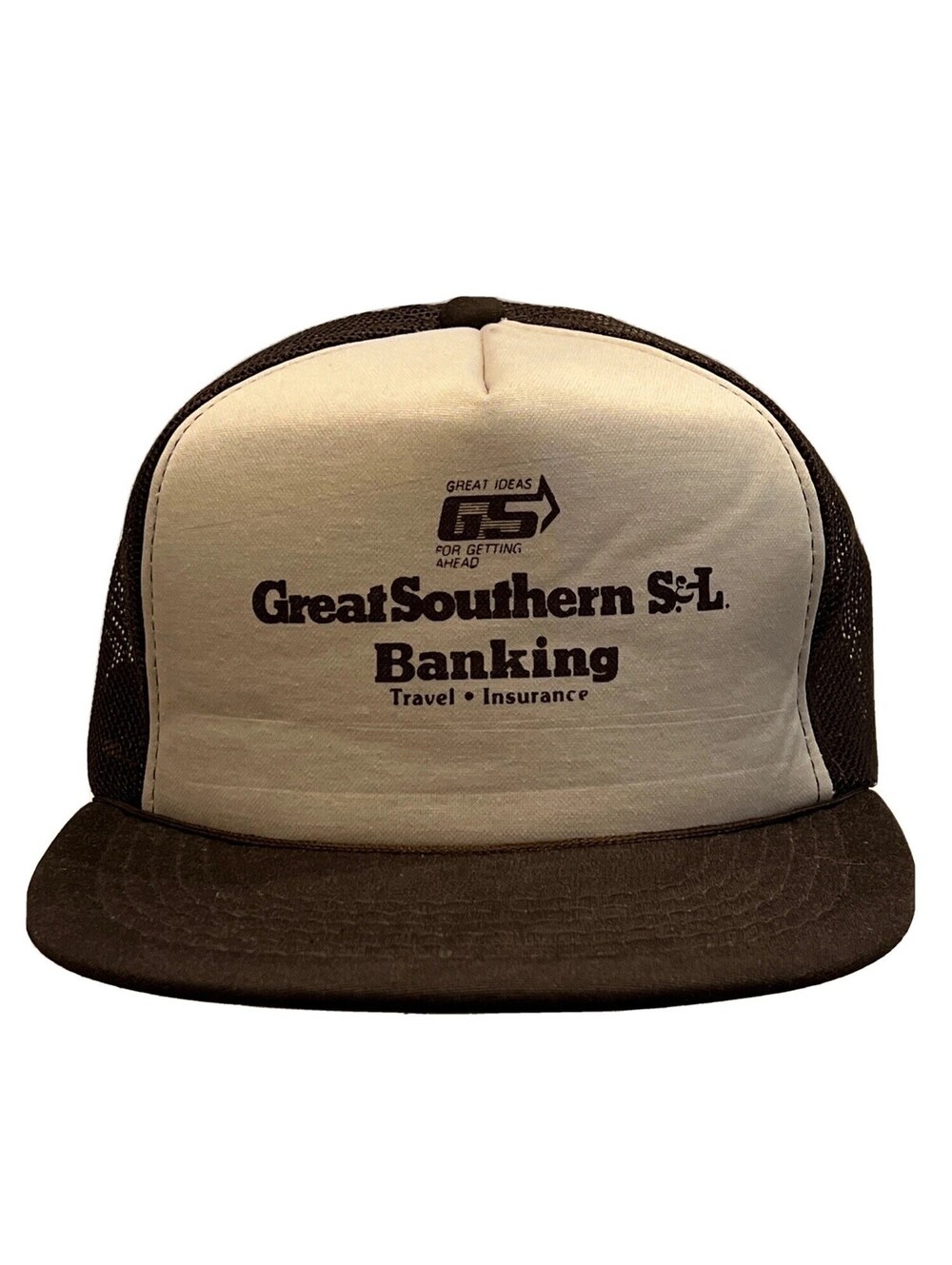Great Southern Banking Travel Insurance Checking Cash Coins Brown Baseball Cap
